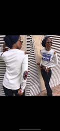 CUSTOMIZABLE: HiLow Something DIFFERENT LAGOS Blouse with Wrist Tie & Elbow Patch Detail