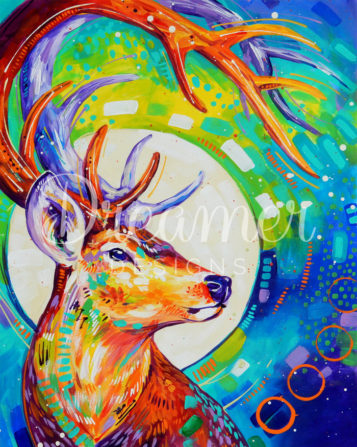 Deer in The Moonlight