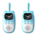 Zestaw cyfrowych walkie-talkie dla dzieci z LCD – Zasięg 3 km, Niebieskie 0