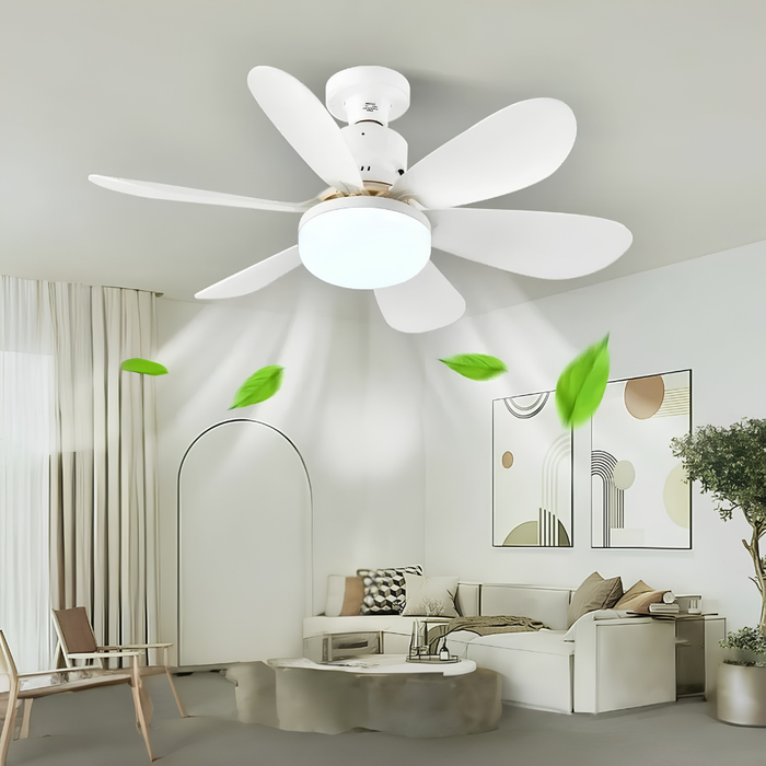 Ściemnialny wentylator sufitowy LED z pilotem – energooszczędne oświetlenie i chłodzenie 0
