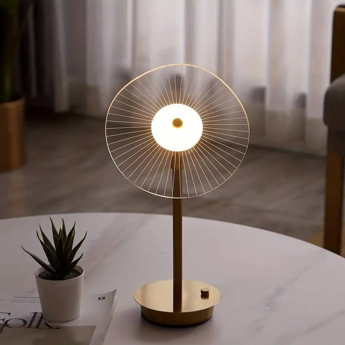 Lampa stołowa LED z regulacją jasności w minimalistycznym designie, wykonana z żelaza, nowoczesna, cz 4