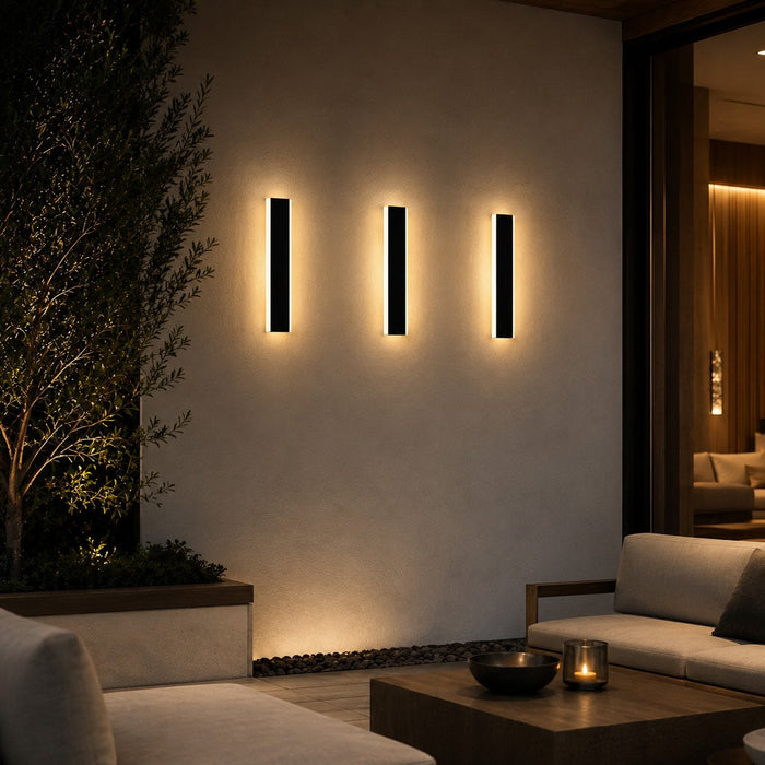 Kinkiet zewnętrzny LED wodoodporny, aluminiowy design z możliwością przyciemniania, idealny do o 0