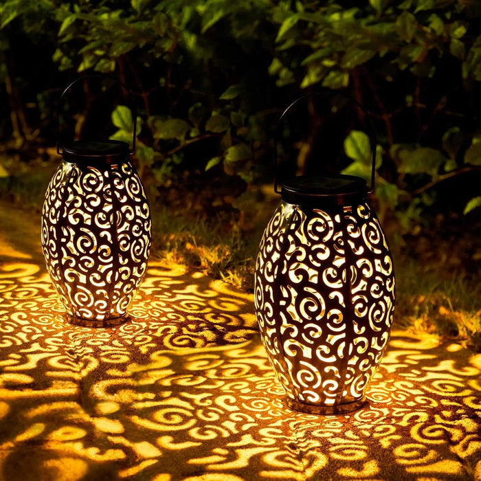 Double the garden — lighting for the price of one with our solar lantern.