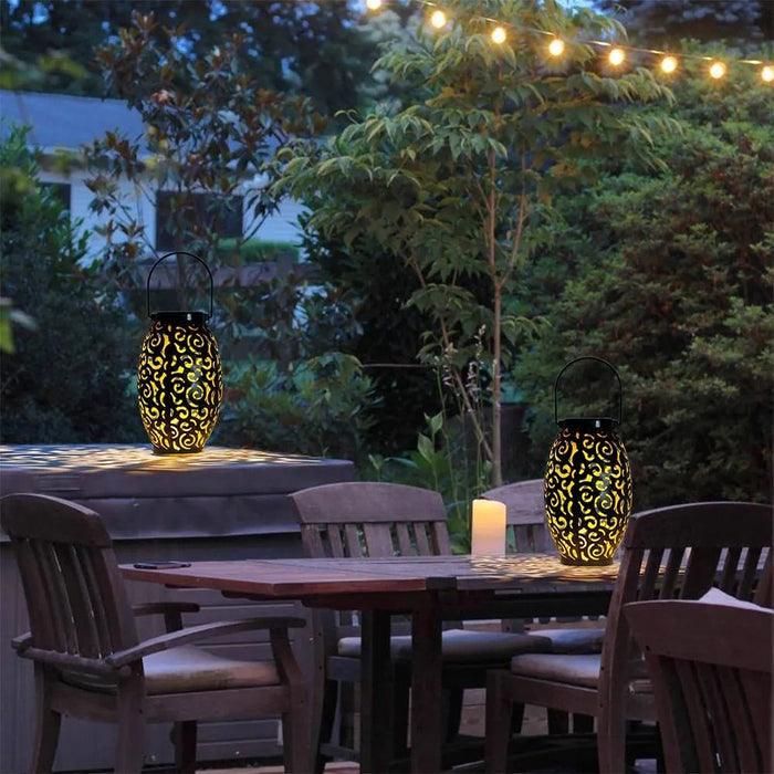 Double the garden — lighting for the price of one with our solar lantern.