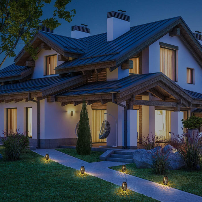 Double the garden — lighting for the price of one with our solar lantern.