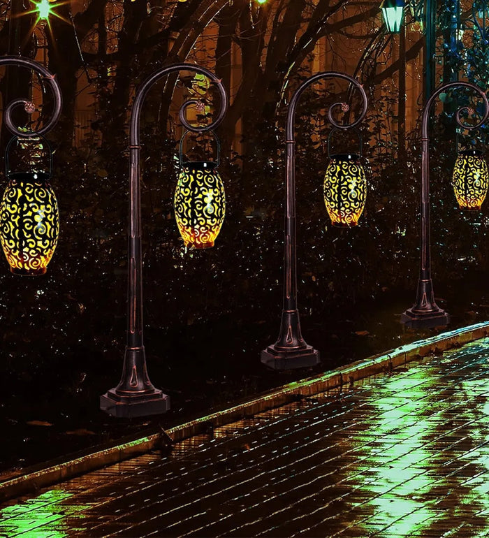 Double the garden — lighting for the price of one with our solar lantern.