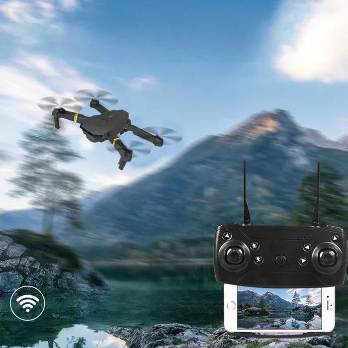 Dron z dwiema kamerami 4K, nawigacją GPS i składaną konstrukcją – czarny, czas lotu 20 minut 2