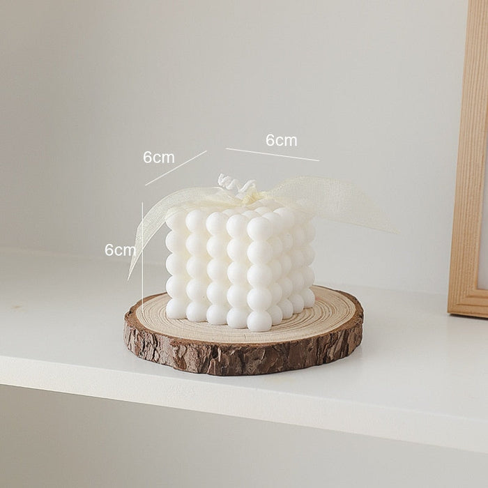 Elegancka Świeca BubbleGlow Stwórz Przytulną Atmosferę w Domu 5