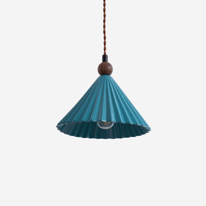 Elegancka Lampa Wisząca z Ceramiki, Ściemniana, Idealna do Salonu i Jadalni, E14, Kolory: Niebieski, Biały, Czarny 1