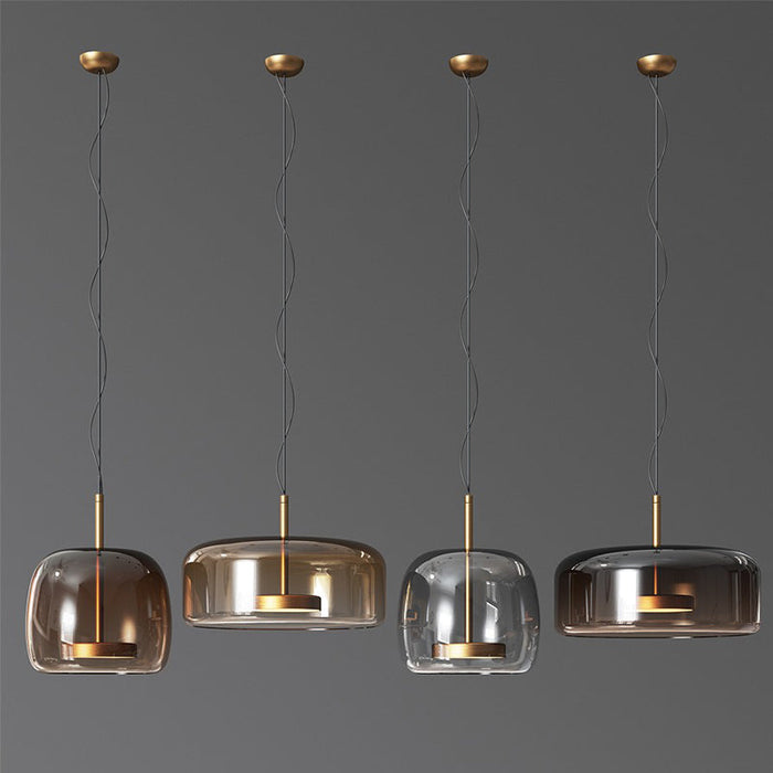 Elegancka Szklana Lampa Wisząca do Wnętrz – Hotelowa Lampa LED 2