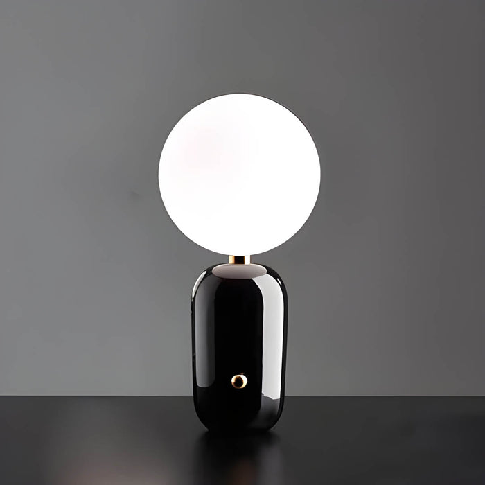 Elegancka Szklana Lampa Stołowa z Aluminium – Złote Wykończenie do Salonu i Sypialni 7