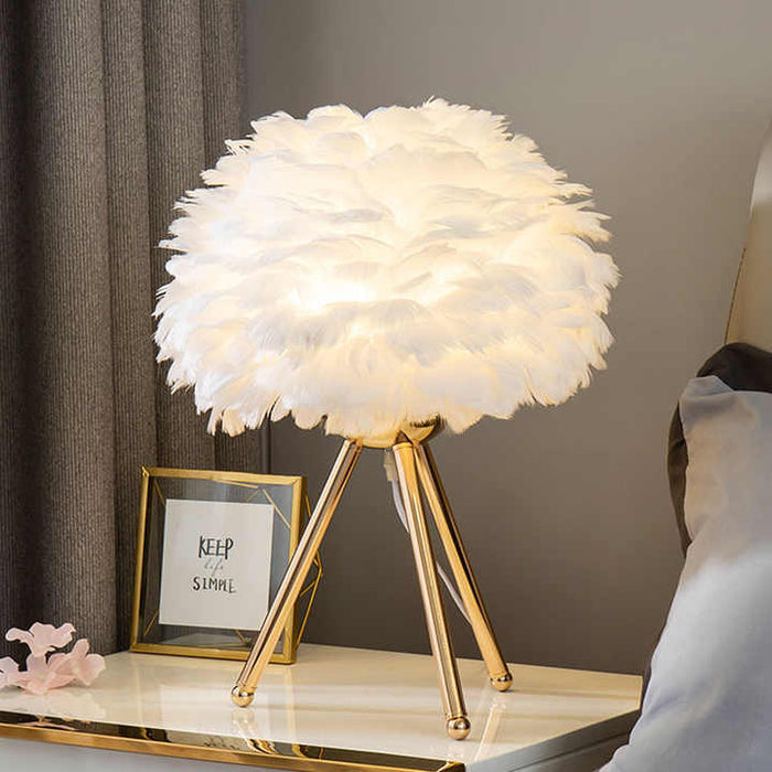 Elegancka Lampa Stołowa Szklana z Funkcją Ściemniania – Nowoczesne Oświetlenie do Salonu i Sypialni 1
