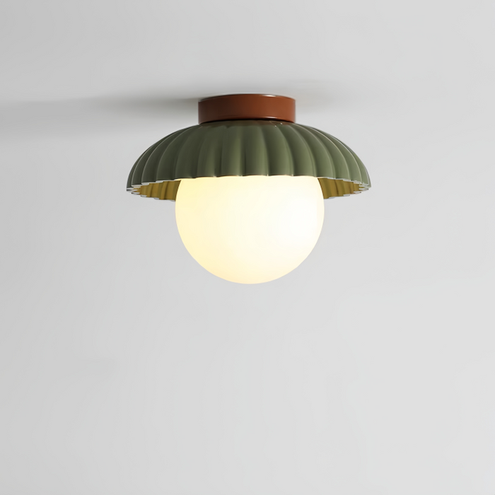 Elegancka Żelazna Lampa Sufitowa z Kremowym Kloszem w Kształcie Pąka – Lampy Sufitowe Wiszące do Korytarza 3