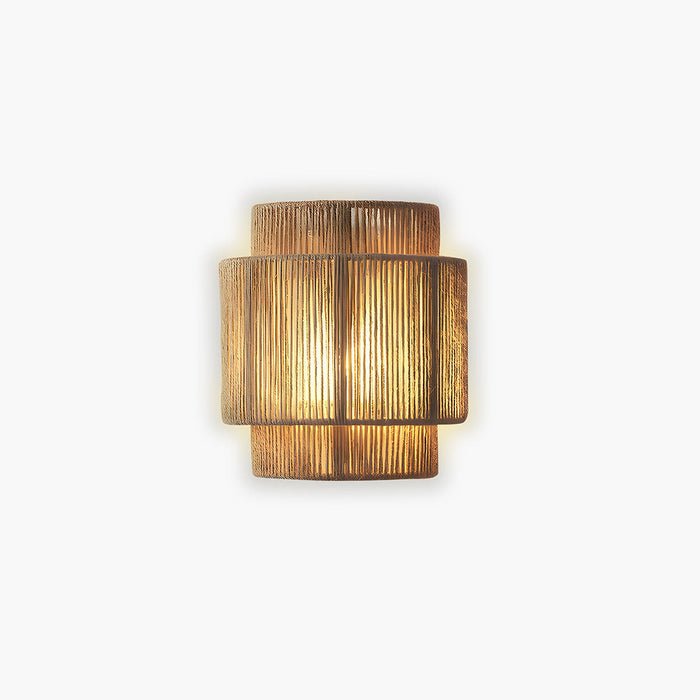 Elegancki Kinkiet Ścienny z Naturalnej Liny – 25x23 cm 0