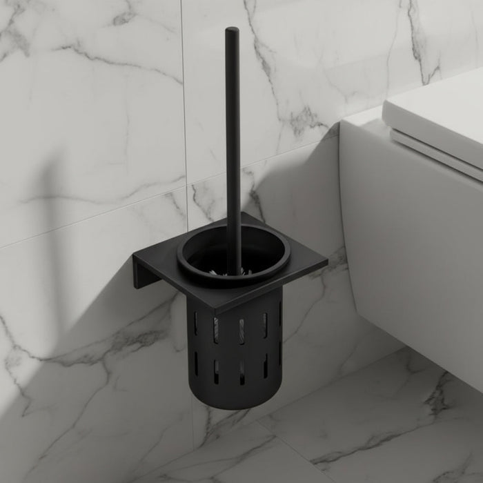 Elegancka Szczotka Toaletowa z Montażem Na Ścianie – Szczotkowane Złoto, Kompaktowy Design, Odporna na Korozję 0