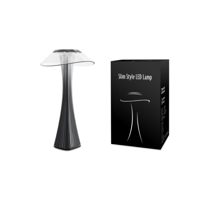 Elegancka Bezprzewodowa Lampa Stołowa LED z Diamentowym Wykończeniem, Ściemniana Lampka Nocna do Salonów i Biur 8