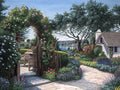 English Garden with Trellis
