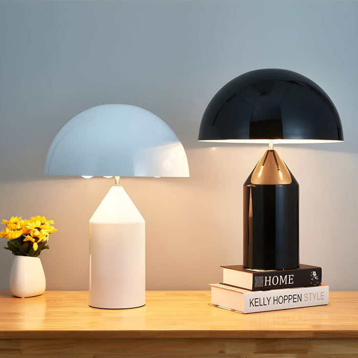 Lampa Stołowa Szklana ESTILO z Metalowym Wykończeniem – Nowoczesna Lampy Stołowe do Salonu z Vintage Elegancją 7