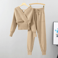 UrbanEase – Modny dwuczęściowy strój domowy – Stylowy damski strój crossbody na każdy dzień 0