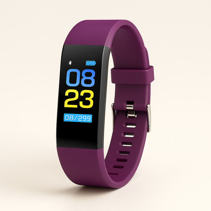 Zegarek fitness dla seniorów z monitorem tętna i czytelnym wyświetlaczem LED 5