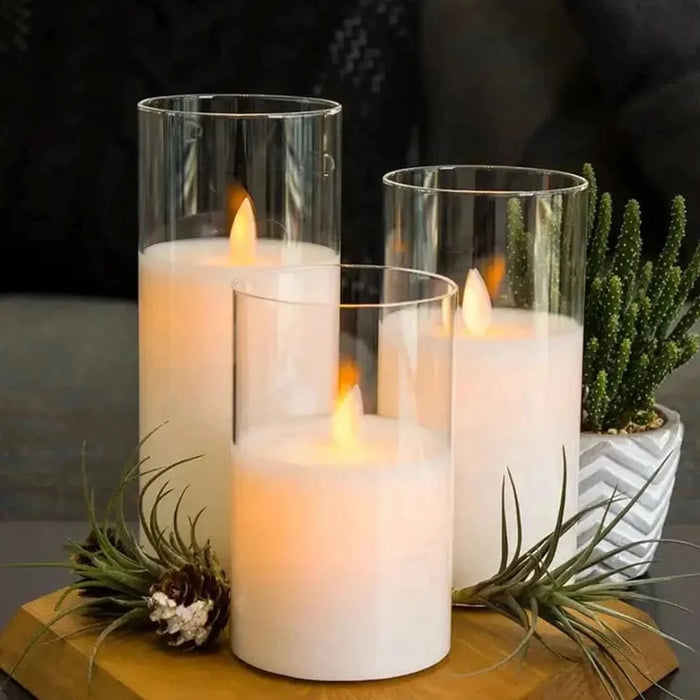 LED Flameless Candle Set with Remote Control and Adjustable Brightness – Eco-Friendly Battery Operated Candles 1