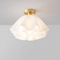 Lampa Sufitowa Gailon z Miedzi, Nowoczesny Design, 30 cm i 40 cm, Lampy LEDowe Sufitowe do Salonów 0