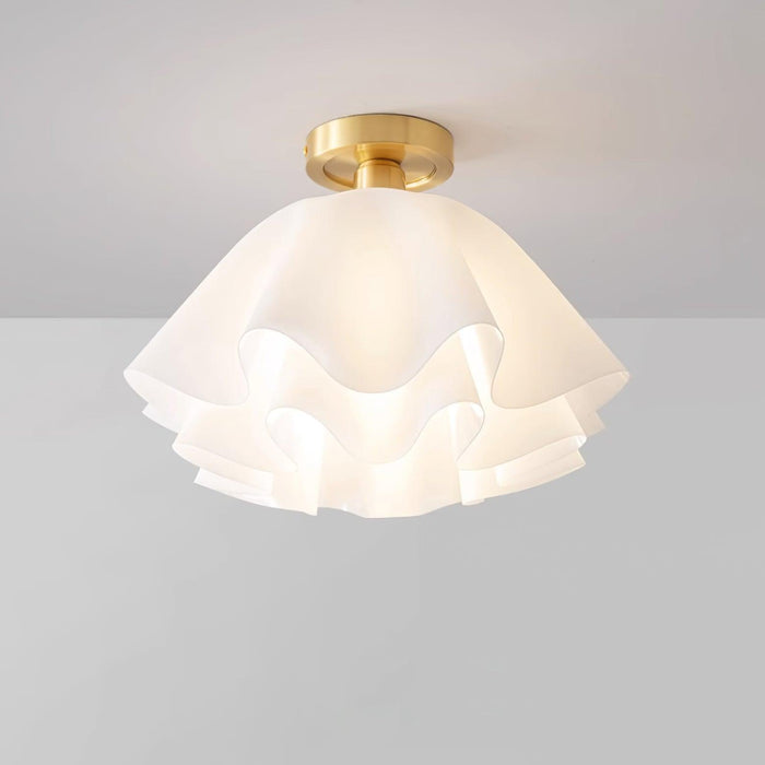 Lampa Sufitowa Gailon z Miedzi, Nowoczesny Design, 30 cm i 40 cm, Lampy LEDowe Sufitowe do Salonów 0