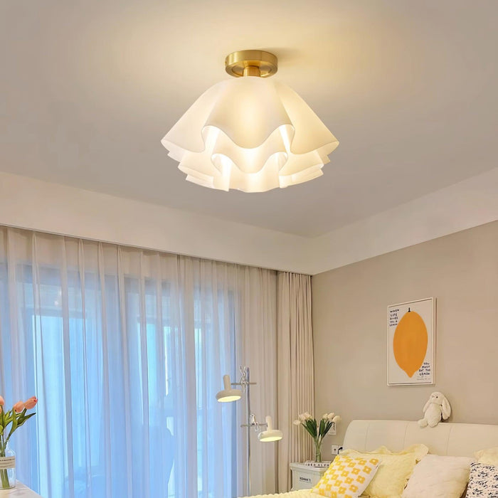 Lampa Sufitowa Gailon z Miedzi, Nowoczesny Design, 30 cm i 40 cm, Lampy LEDowe Sufitowe do Salonów 2