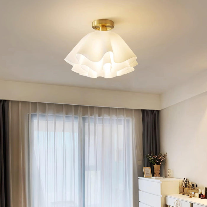 Lampa Sufitowa Gailon z Miedzi, Nowoczesny Design, 30 cm i 40 cm, Lampy LEDowe Sufitowe do Salonów 3
