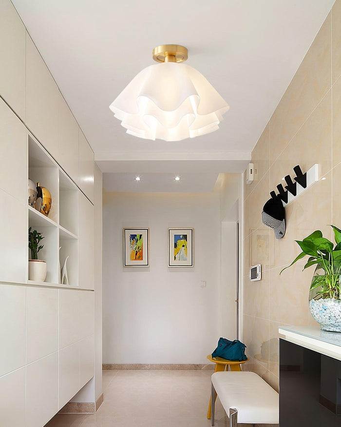 Lampa Sufitowa Gailon z Miedzi, Nowoczesny Design, 30 cm i 40 cm, Lampy LEDowe Sufitowe do Salonów 5