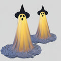 Dekoracja na Halloween z efektami LED, zdalnie sterowany duch, idealna do użytku wewnętrznego i z 0
