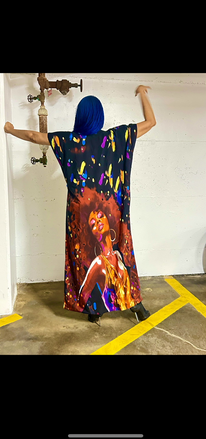 Hand Beaded Lagos Girl Kimono