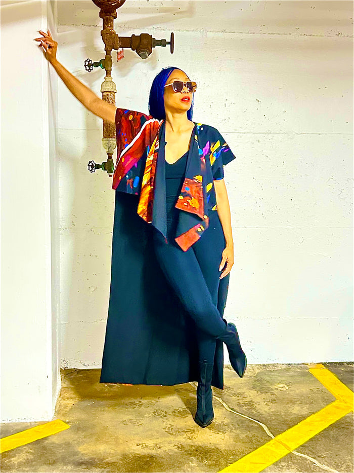 Hand Beaded Lagos Girl Kimono