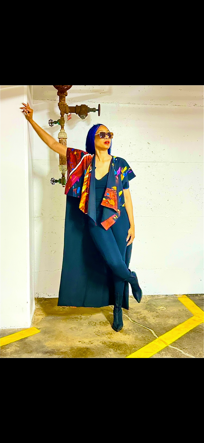 Hand Beaded Lagos Girl Kimono
