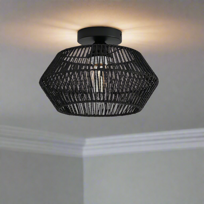 Lampa Sufitowa Boho Ręcznie Robiona - Eklektyczna Lampa Sufitowa do Salonu z Unikalnym Wzornictwem 0