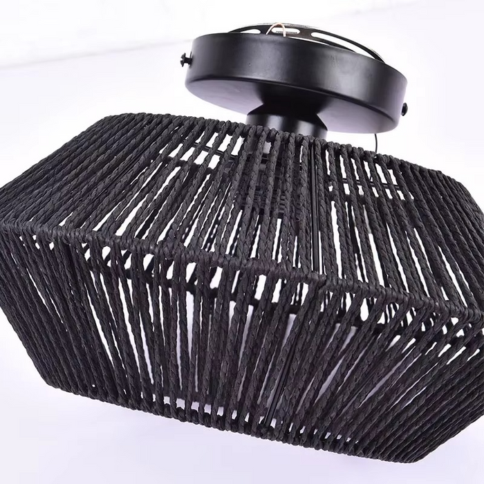 Lampa Sufitowa Boho Ręcznie Robiona - Eklektyczna Lampa Sufitowa do Salonu z Unikalnym Wzornictwem 2
