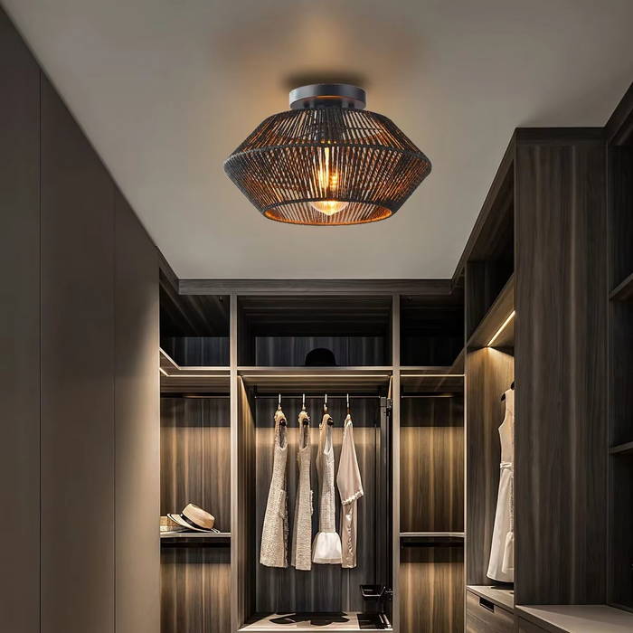 Lampa Sufitowa Boho Ręcznie Robiona - Eklektyczna Lampa Sufitowa do Salonu z Unikalnym Wzornictwem 4