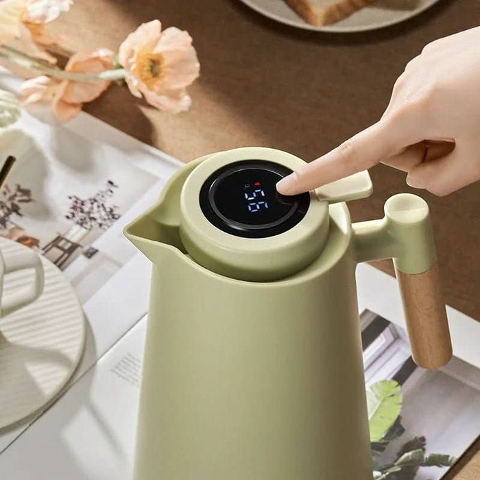 Izolowany Termos ze Stali Nierdzewnej z Termometrem – Elegancki i Funkcjonalny 1L 4