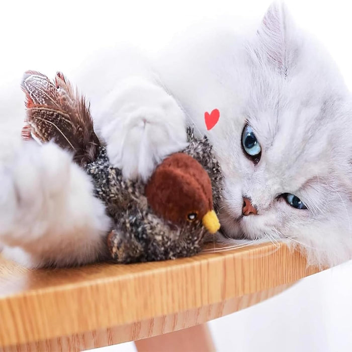 Interactive Cat Toy with Lifelike Bird Sounds and Movements – Rechargeable and Durable Design for Indoor Cats 2