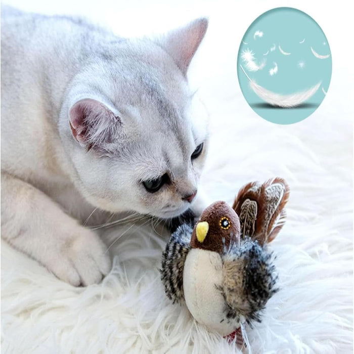 Interactive Cat Toy with Lifelike Bird Sounds and Movements – Rechargeable and Durable Design for Indoor Cats 3