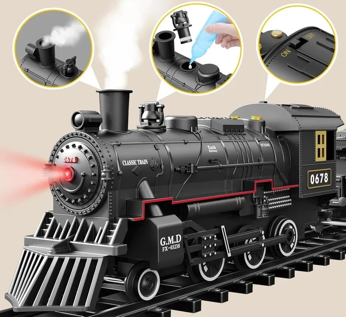 Interactive Electric Locomotive with Sound and Lights – Toy Train for Children Ages 3+