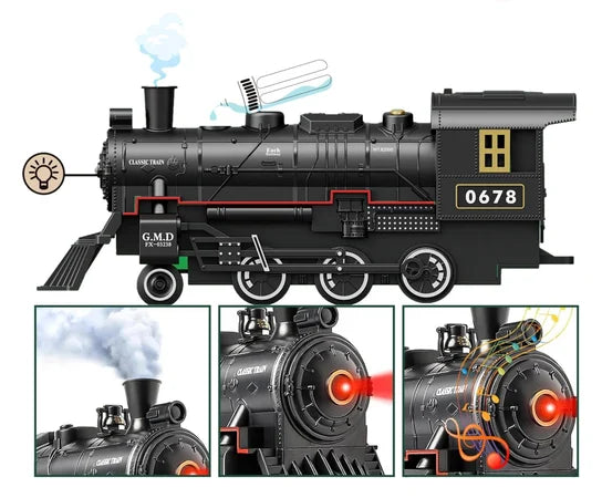 Interactive Electric Locomotive with Sound and Lights – Toy Train for Children Ages 3+