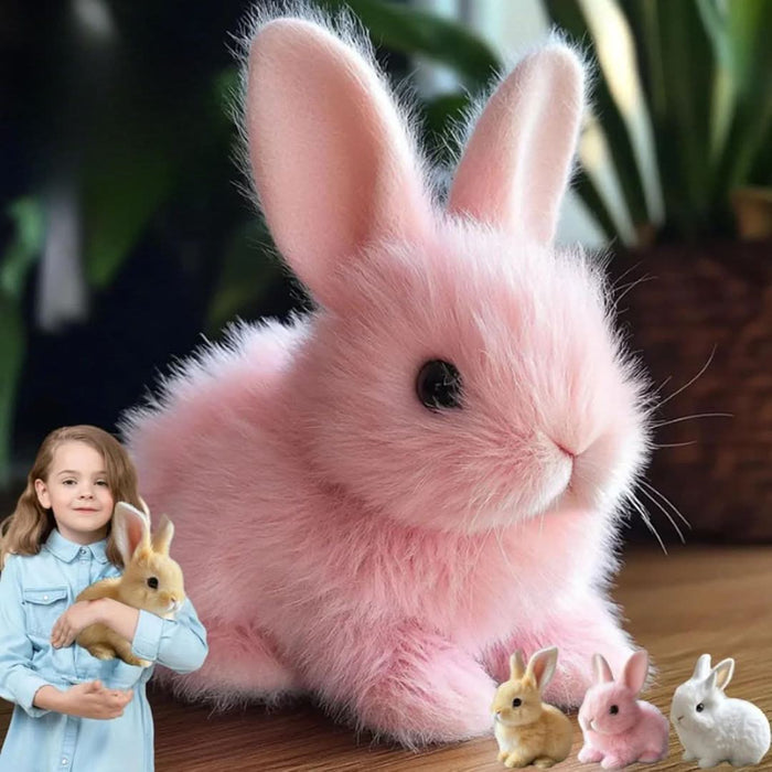 Interaktywny Pluszowy Króliczek z Ruchami i Dźwiękami – Urocza Zabawka dla Dzieci, 15 cm, Wysokiej Jakości Plusz 6