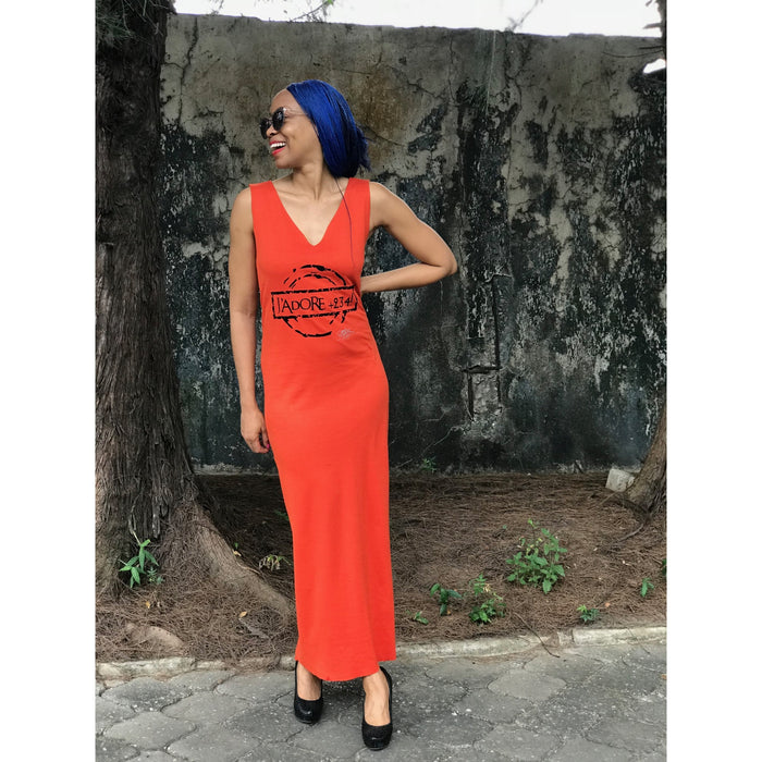 J'ADORE +234 SLEEVELESS MAXI DRESS
