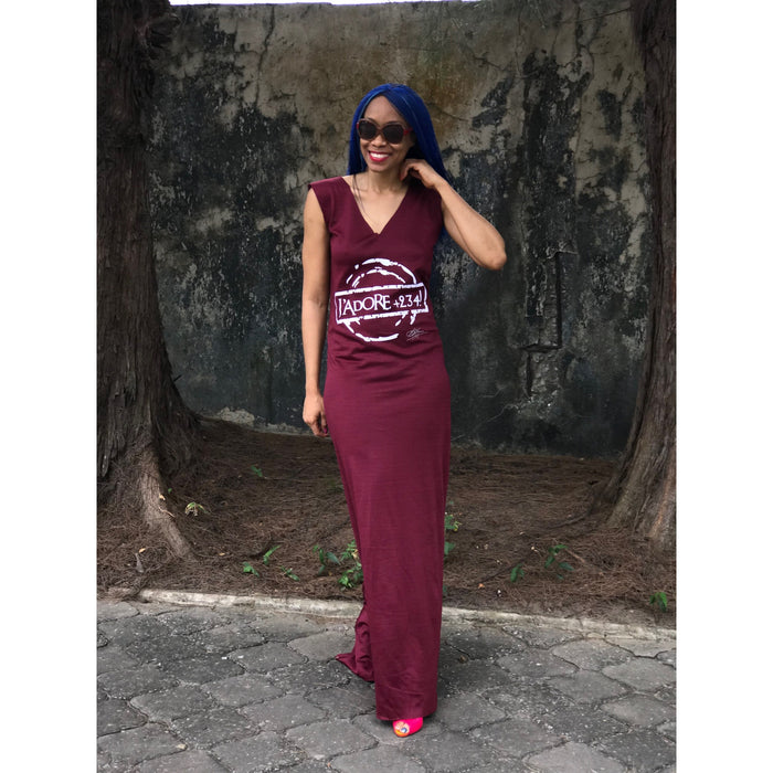 J'ADORE +234 SLEEVELESS MAXI DRESS