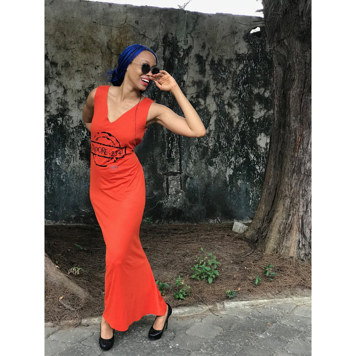 J'ADORE +234 SLEEVELESS MAXI DRESS