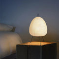 Lampa Stołowa LED z Papieru Ryżowego w Stylu Japońskim - Elegancka Lampa Stołowa do Salonów i Wnętrz 0