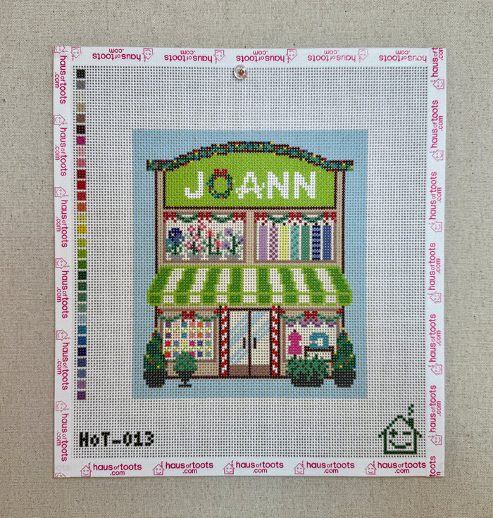 Joann Holiday Storefront Needlepoint Canvas