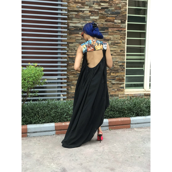Juanita HiLow Maxi Dress in Maui Print