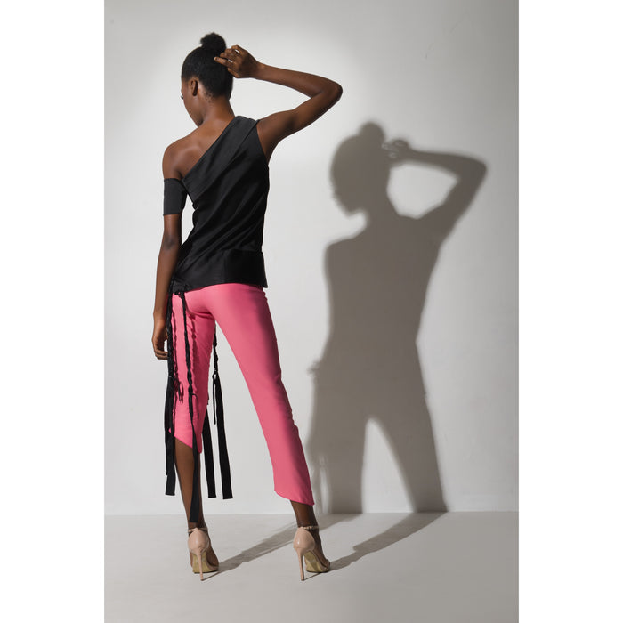 Le Zou Leather Détail Blouse